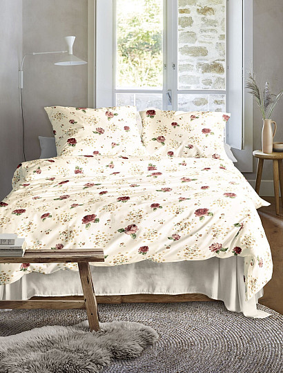 Luxury flannel bedding IRISETTE KOALA 8627-60 ROSE RED