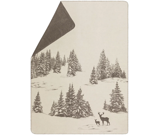 Blanket DF SAVONA SNOWY DEER cream