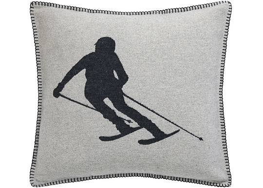 Decorative cover DF LUCA SKIER GREY