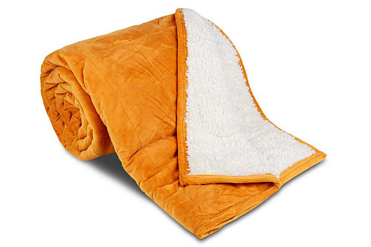Microfiber blanket EXTRA SOFT SHEEP - lights cinnamon