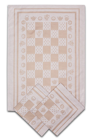 Tea towels KEET AND POLKA DOT BEIGE