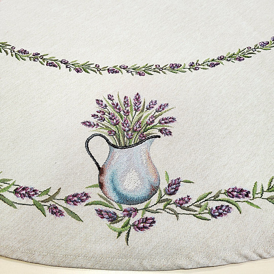 Round tapestry tablecloth LAVENDER