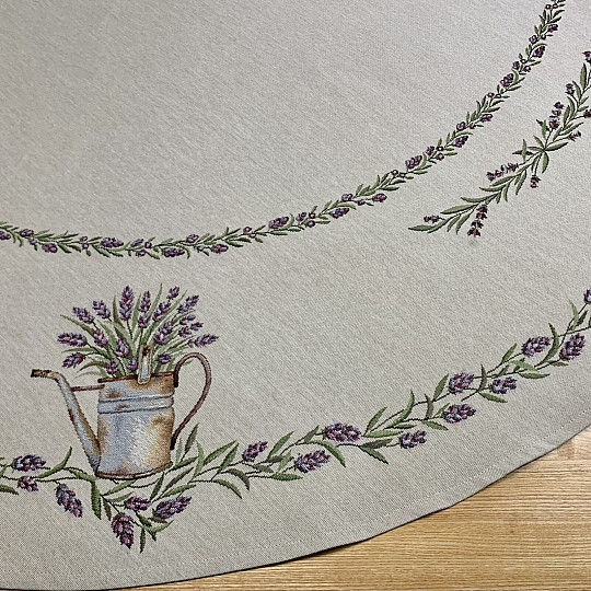 Round tapestry tablecloth LAVENDER