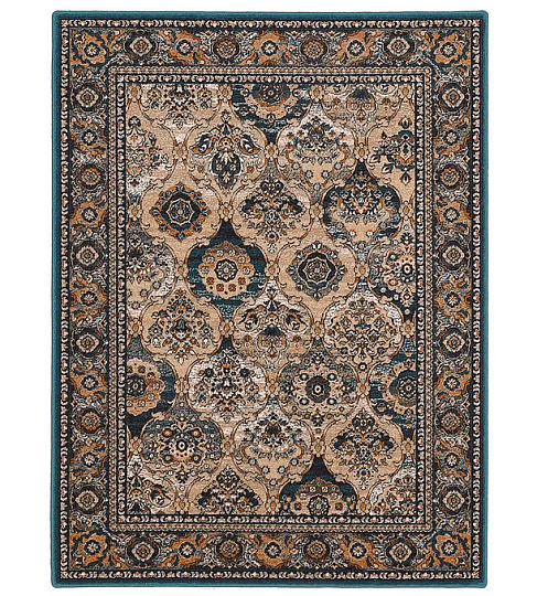 Luxury wool carpet ISFAHAN Forenza emerald/emerald