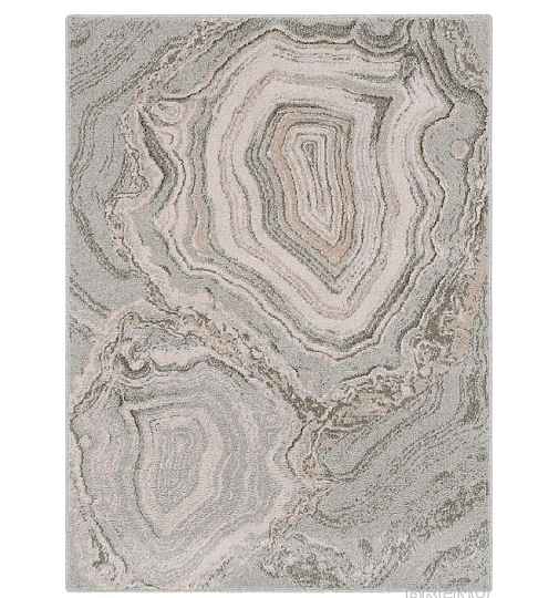 Luxurious wool carpet ISFAHAN Efez grey