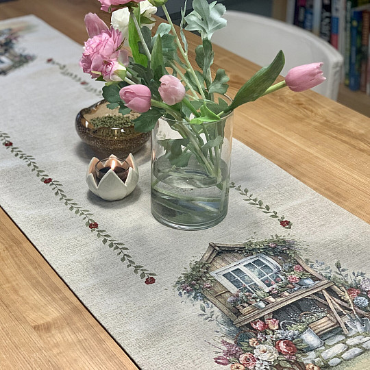 Tapestry tablecloth and scarf GARDEN HOUSE