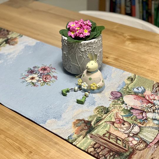 Tapestry tablecloth and scarf EASTER JOURNEY