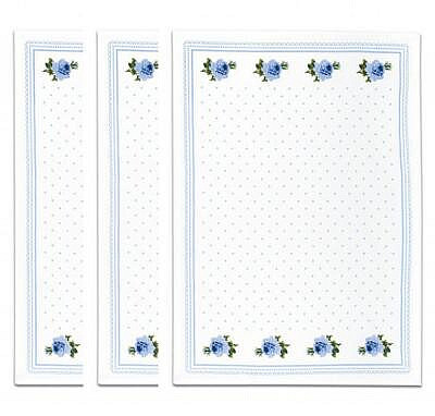 GRANDMA'S Towels Blue Roses