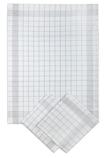 Cotton towels LIGHT GREY CHECK