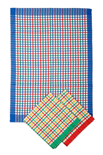 Cotton towels LIGHT GREY CHECK