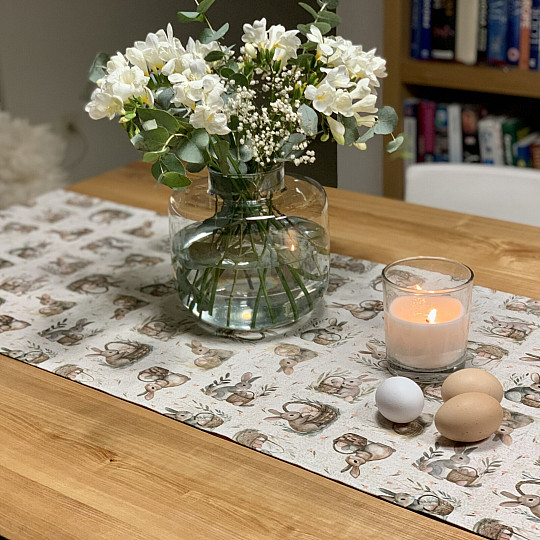 Easter tablecloth BUNNY BLESSED