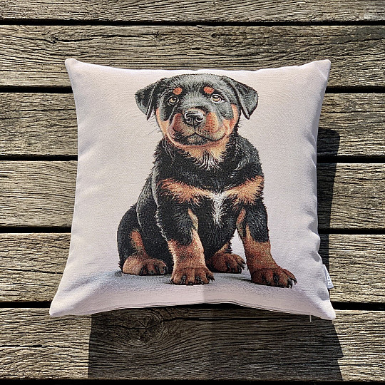 Tapestry pillowcase ROTTVEILER PUPPY