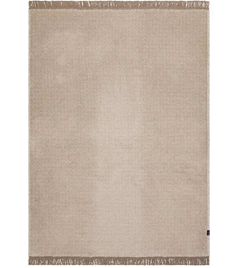 Blanket VIENNA ECRU with fringes