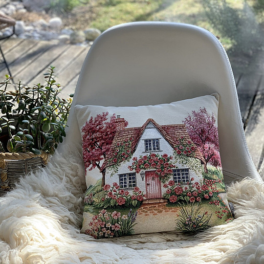 Tapestry pillowcase BLOOMING HOUSE