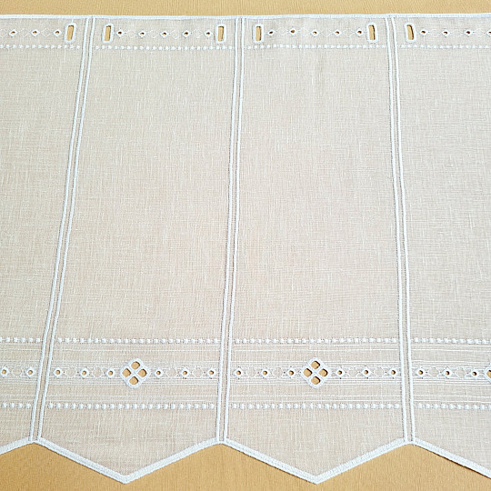 Curtain for stained glass GERSTER 11884 white