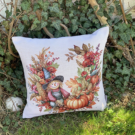 Tapestry pillowcase PUMPKIN AND BUG