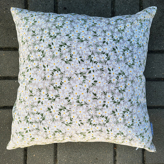 Decorative fabric WHITE FLOWERS