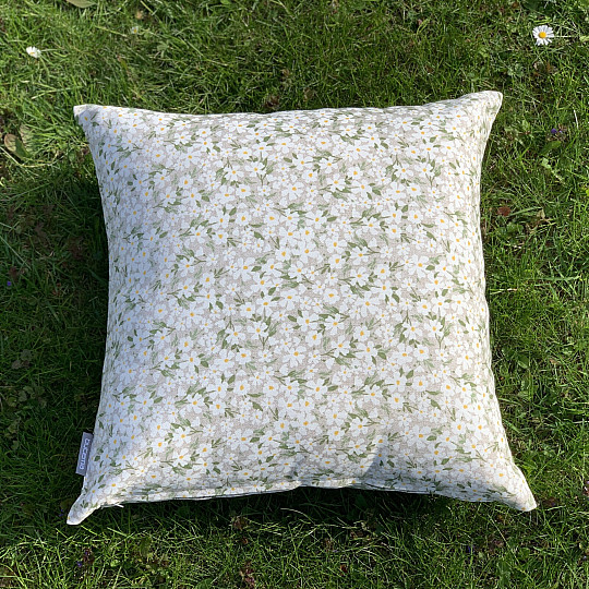 Decorative fabric WHITE FLOWERS