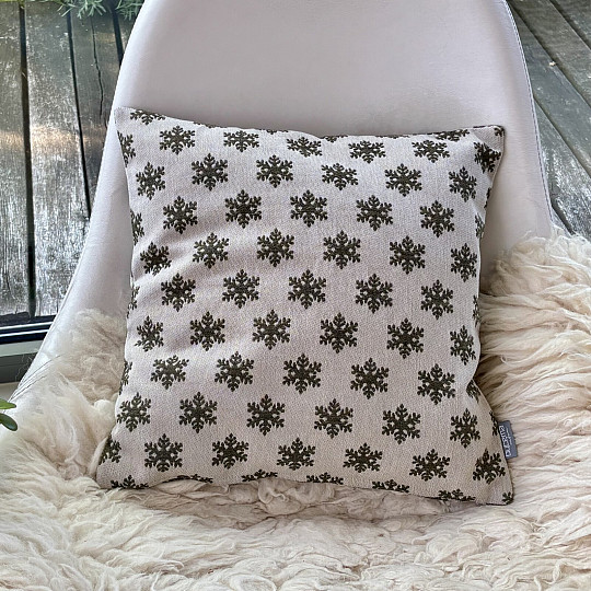 Luxurious decorative covering FLAKES BROWN-GREEN B
