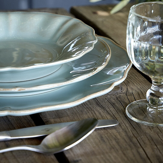 Deep plate ALENTEJO 23 cm turquoise