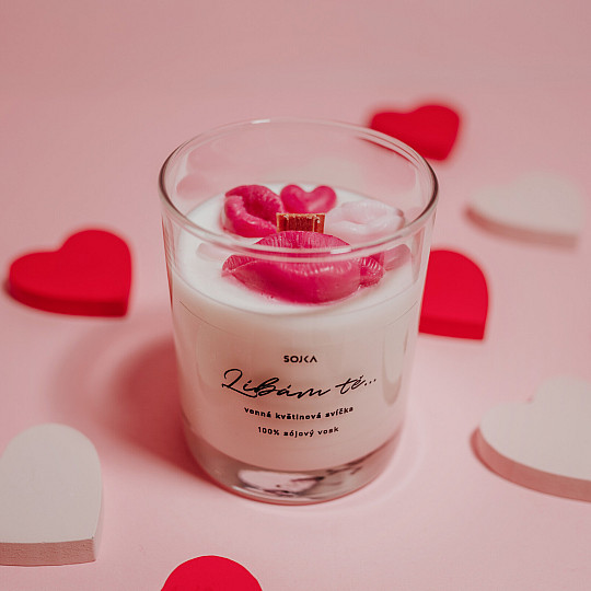 EMBRACE OF VIOLET Scented flower candle
