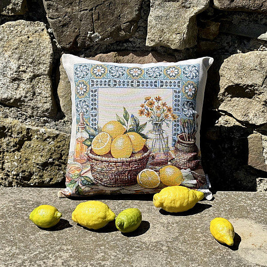 Tapestry pillowcase STILL LIFE WITH LEMONS