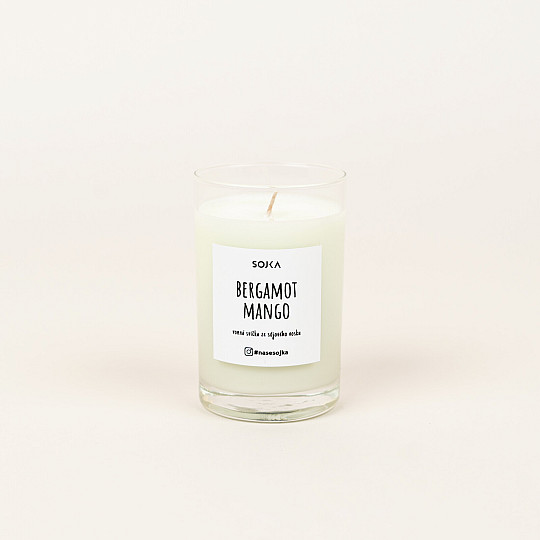 BERGAMOT - MANGO scented soy candle