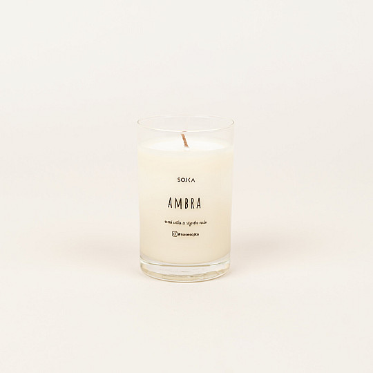 AMBRA scented soy candle