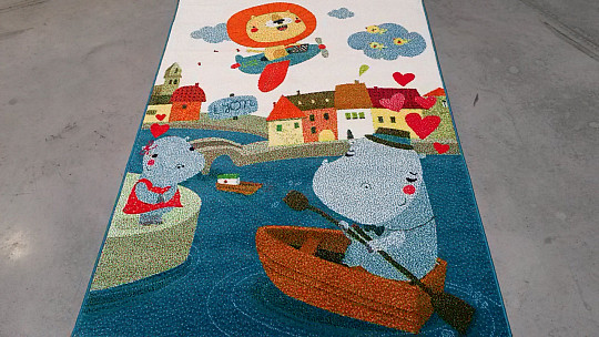 Children carpet HIPPOS
