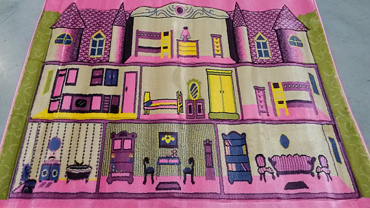 Children's carpet KIDS ZÁMEK pink