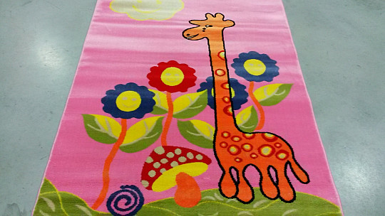 Children's carpet KIDS GIRAFFE pink