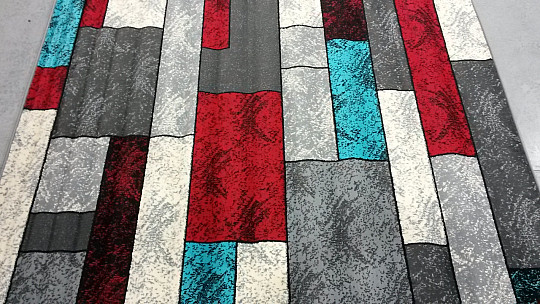 Carpet AMAZON grey red