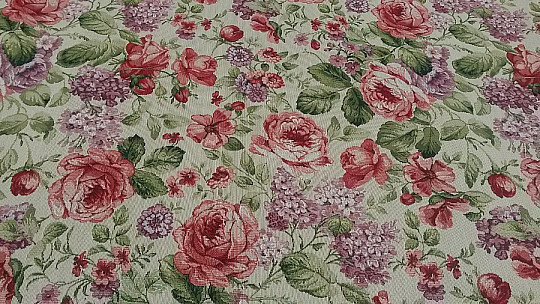 Tapestry tablecloth and scarf VIOLETA