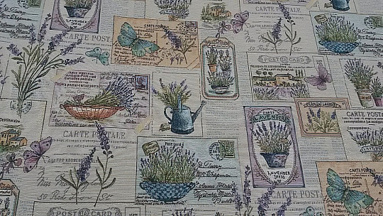 Tapestry tablecloth, Lavender scarf 3