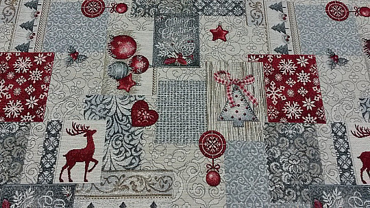 Tapestry tablecloth and scarf MODERN CHRISTMAS