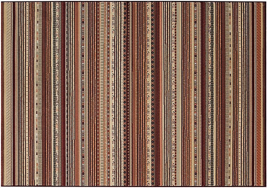 Modern exclusive carpet ETNO NOBLES red strip