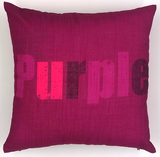 Decorative cushion cover COLORS PURPLE