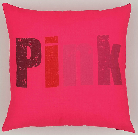 Decorative cushion cover COLORS PINK