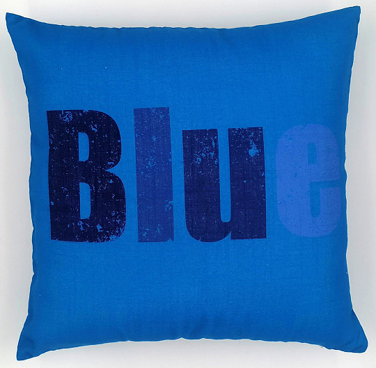 Decorative cushion cover COLORS BLUE