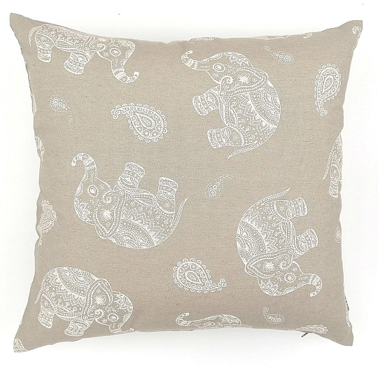 Decorative cushion cover NATUR ELEPHANTS