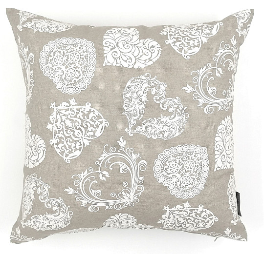 Decorative cushion cover NATUR HEARTS
