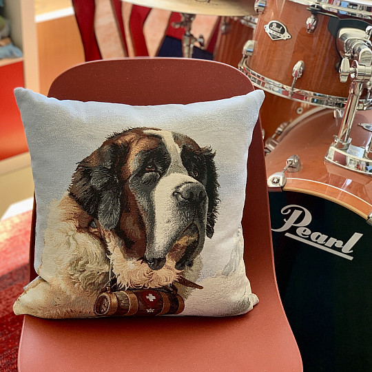 Tapestry pillow-case Saint Bernard