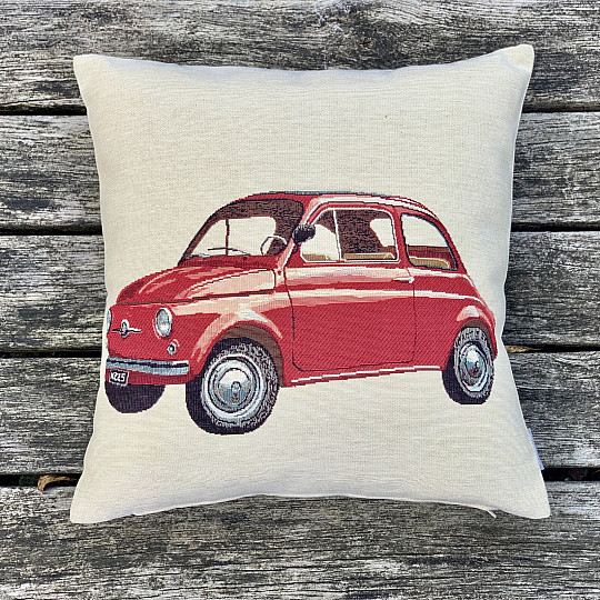 Tapestry cushion cover FIAT RED