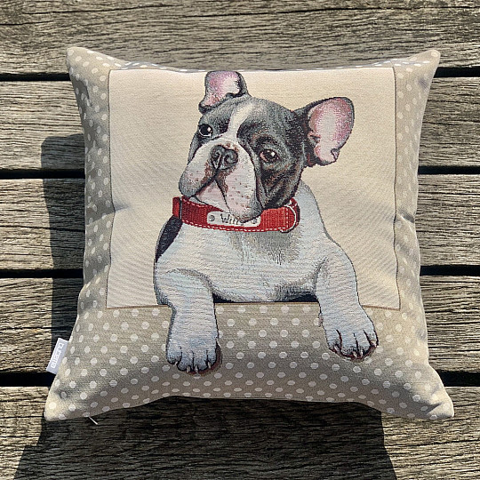 Tapestry cushion cover FRENCH BULLDOG