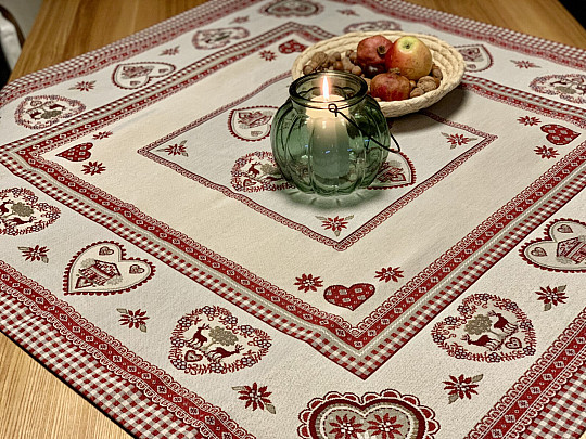 Tapestry tablecloth and scarf TYROLIAN ALPS