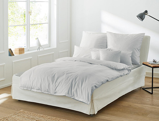 IRISETTE luxury cotton satin Paris light gray