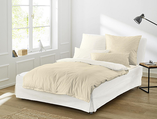 Luxury satin bedding LINEA 8021-80 cream