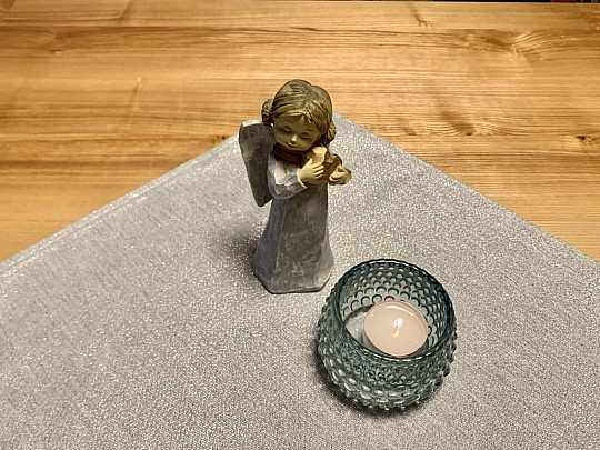 Christmas place setting FLASH silver