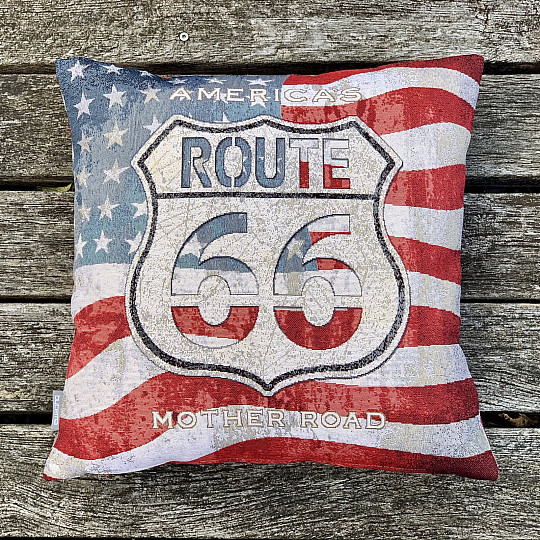 Tapestry pillow-case ROUTE 66