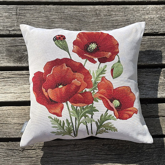 Tapestry cushion cover POPPIES